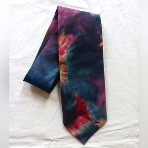 Vintage Tie Dye Necktie 80s 90s